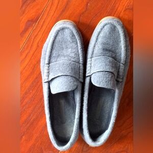 Stuart Weitzman Blue/Gray Loafers Slip-Ons Classic Design